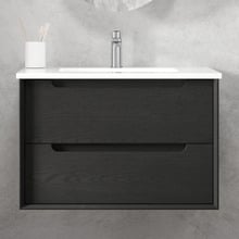 Byron 750mm Wall Hung Single Vanity with Ceramic Countertop